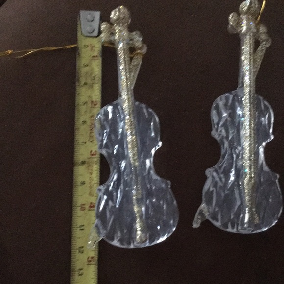 Set of 4 3-D Violin Christmas Ornament - Picture 9 of 10
